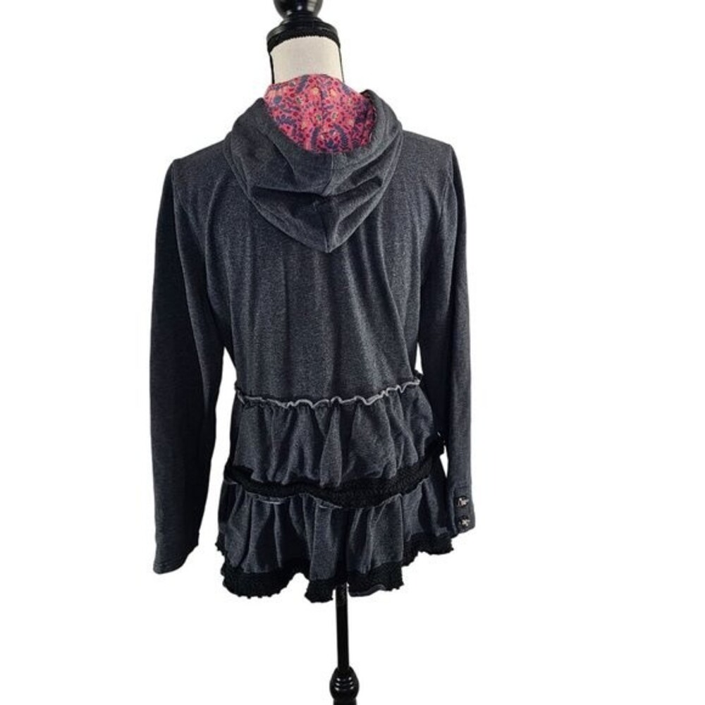 Matilda Jane Wise and Wonderful ruffle zip up hooded jacket Size Medium - Picture 7 of 10